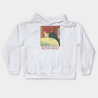 Woman with Cat by Pierre Bonnard Kids Hoodie